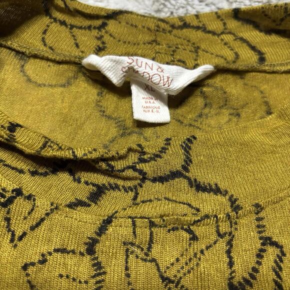 Sun & Shadow High Neck Flowy Floral Tank Top Boho Women's XL - Picture 4 of 8